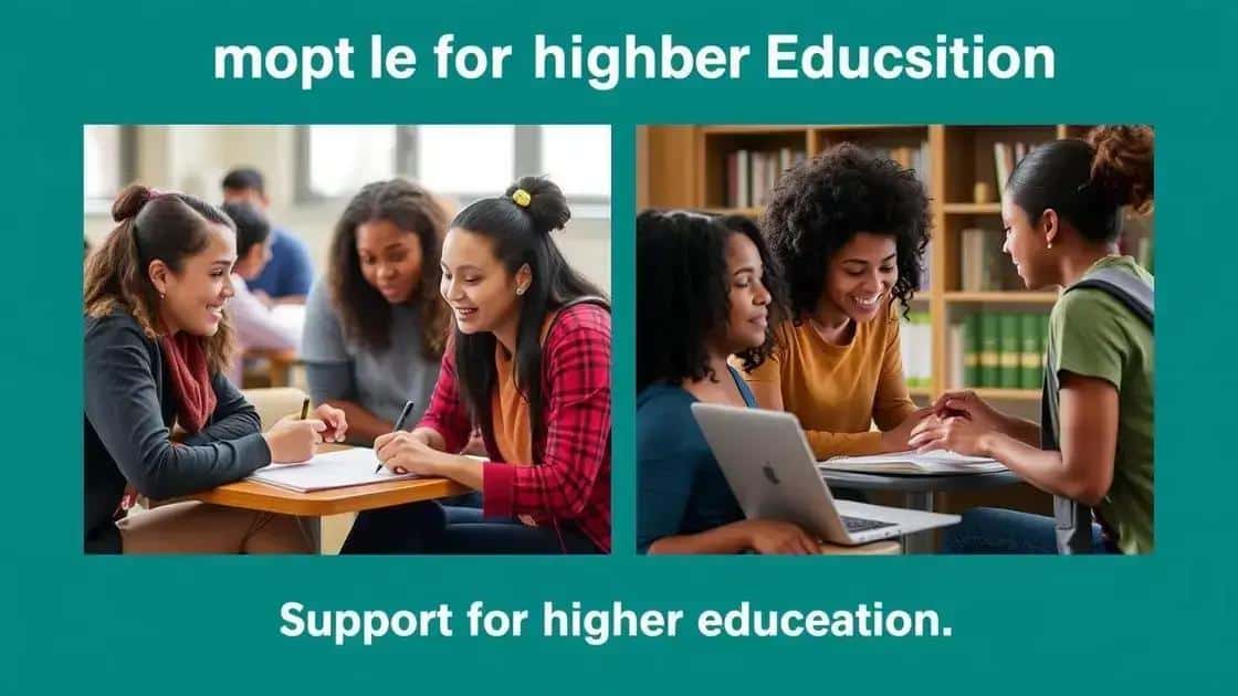 Community initiatives supporting higher education