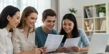 Family reviewing educational tax credit documents for 2025