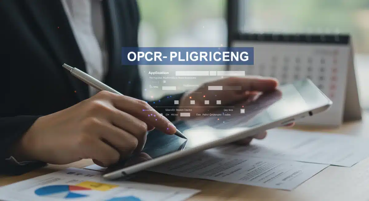 Filling out federal student loan forgiveness application form