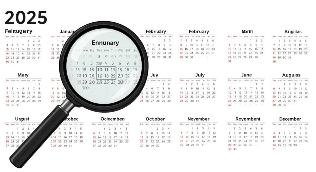 Calendar highlighting critical Medicaid and Medicare enrollment deadlines for 2025