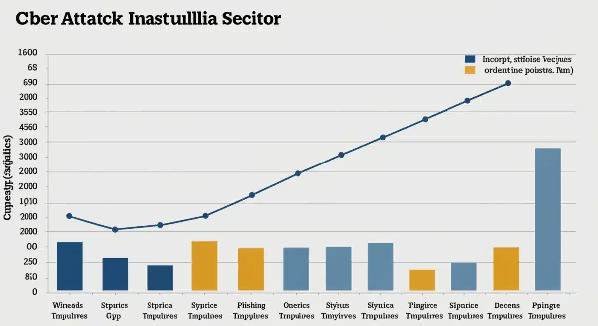 Infographic showing 25% increase in cyber attacks on infrastructure