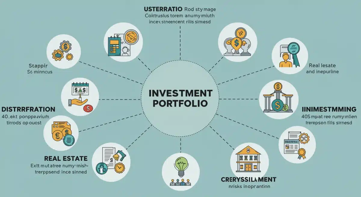 Diversified investment portfolio balancing risk and return