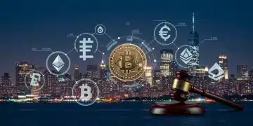 Illustration of SEC regulations impacting cryptocurrency investments in the US market