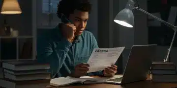 Student reviewing 2025 FAFSA changes on laptop