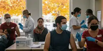 People receiving flu vaccinations for the 2025-2026 season