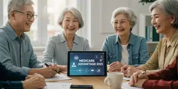 Seniors reviewing 2025 Medicare Advantage plan options together