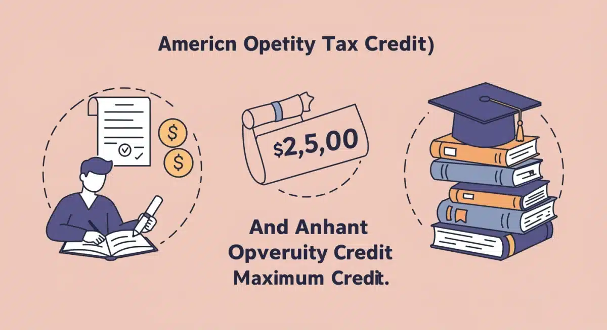 Infographic detailing American Opportunity Tax Credit (AOTC) eligibility and benefits for students.
