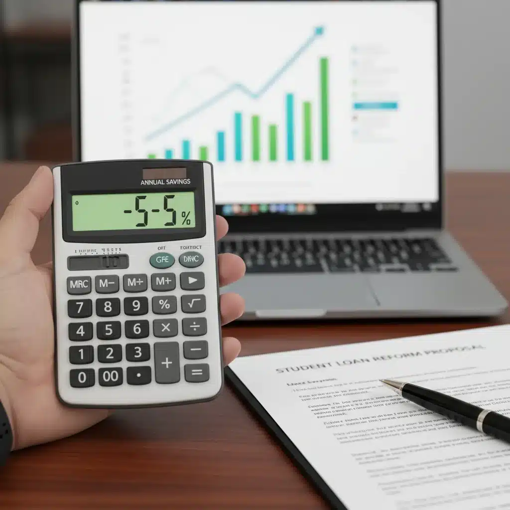 Calculating potential 5% annual savings from student loan reforms