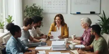 Group discussing disability benefits application with a professional for 2026