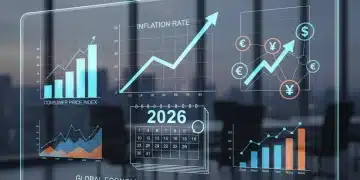 Charts and graphs depicting economic trends and inflation forecasts for 2026.