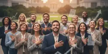Group of diverse people hopeful about student loan forgiveness 2026