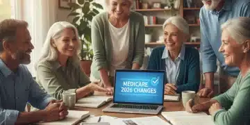 Seniors discussing Medicare 2026 changes and premium savings strategies