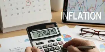 Hands calculating 2026 federal benefit adjustments with calendar.