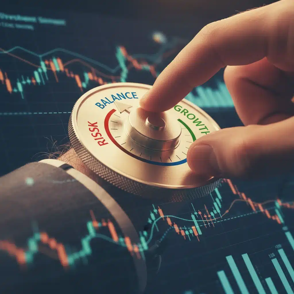 Adjusting investment dials for optimized asset allocation in 401(k) planning.