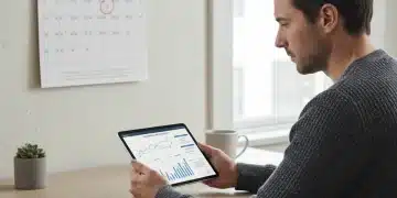 Person researching unemployment benefits for 2026 on a tablet
