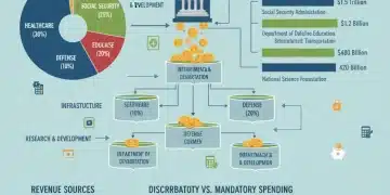 Infographic showing 2026 federal budget allocation across key government sectors