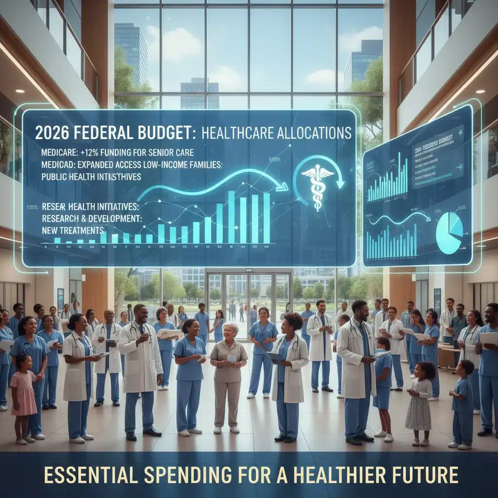 Illustration of significant healthcare spending in the 2026 federal budget