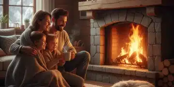 Family staying warm at home with LIHEAP assistance 2026