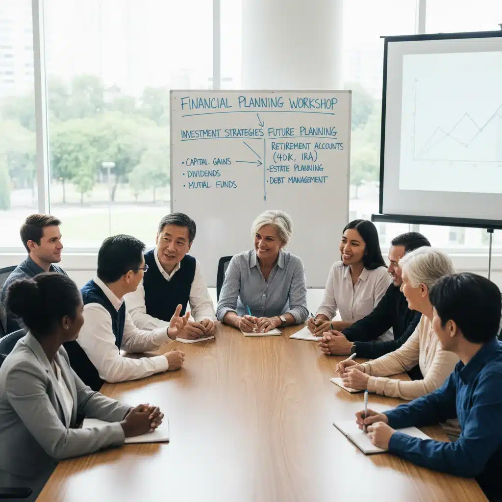 Group discussing retirement and investment tax strategies