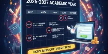 Crucial 2026-2027 academic year application and financial aid deadlines calendar
