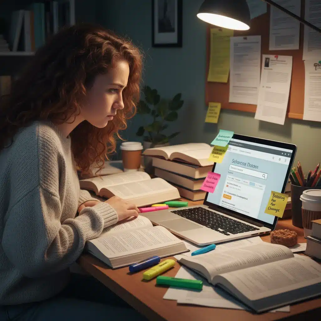 Student researching niche college scholarships online